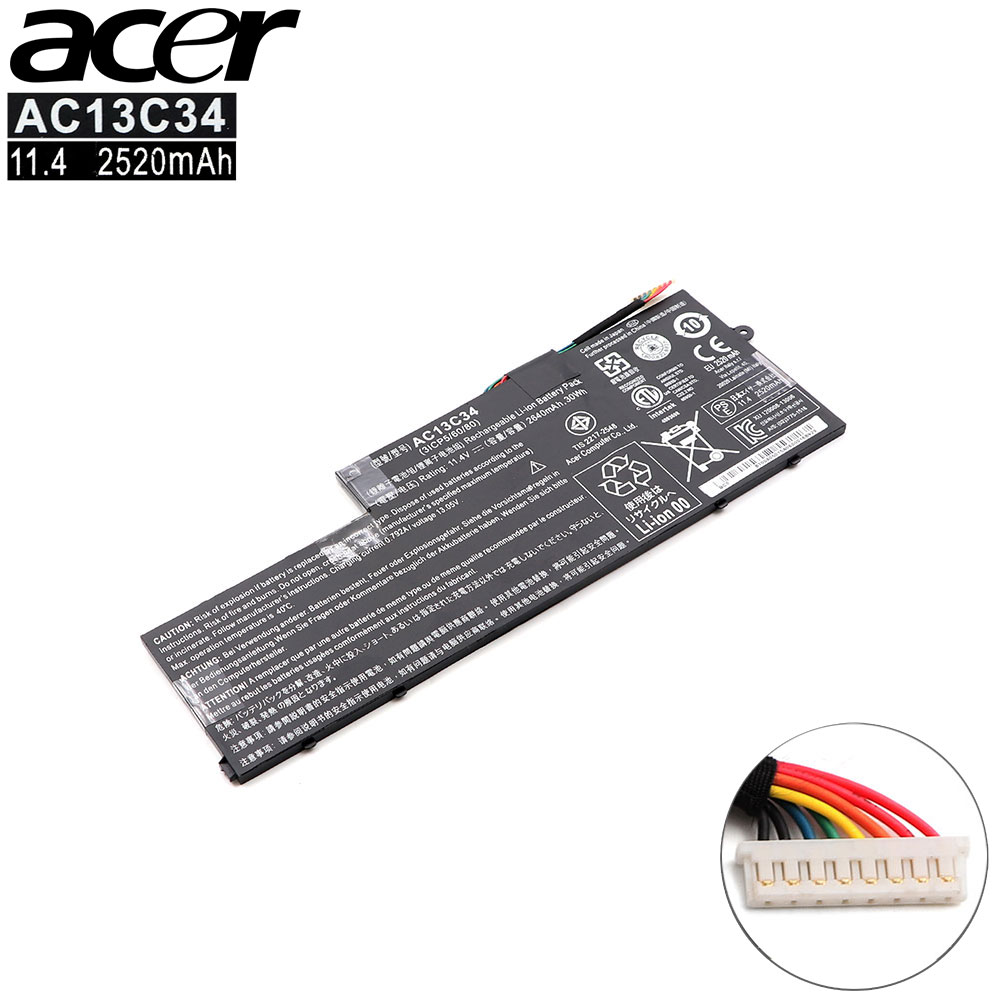 Laptop Battery | 11.4V 2.6Ah | Compatible With Acer AC13C34