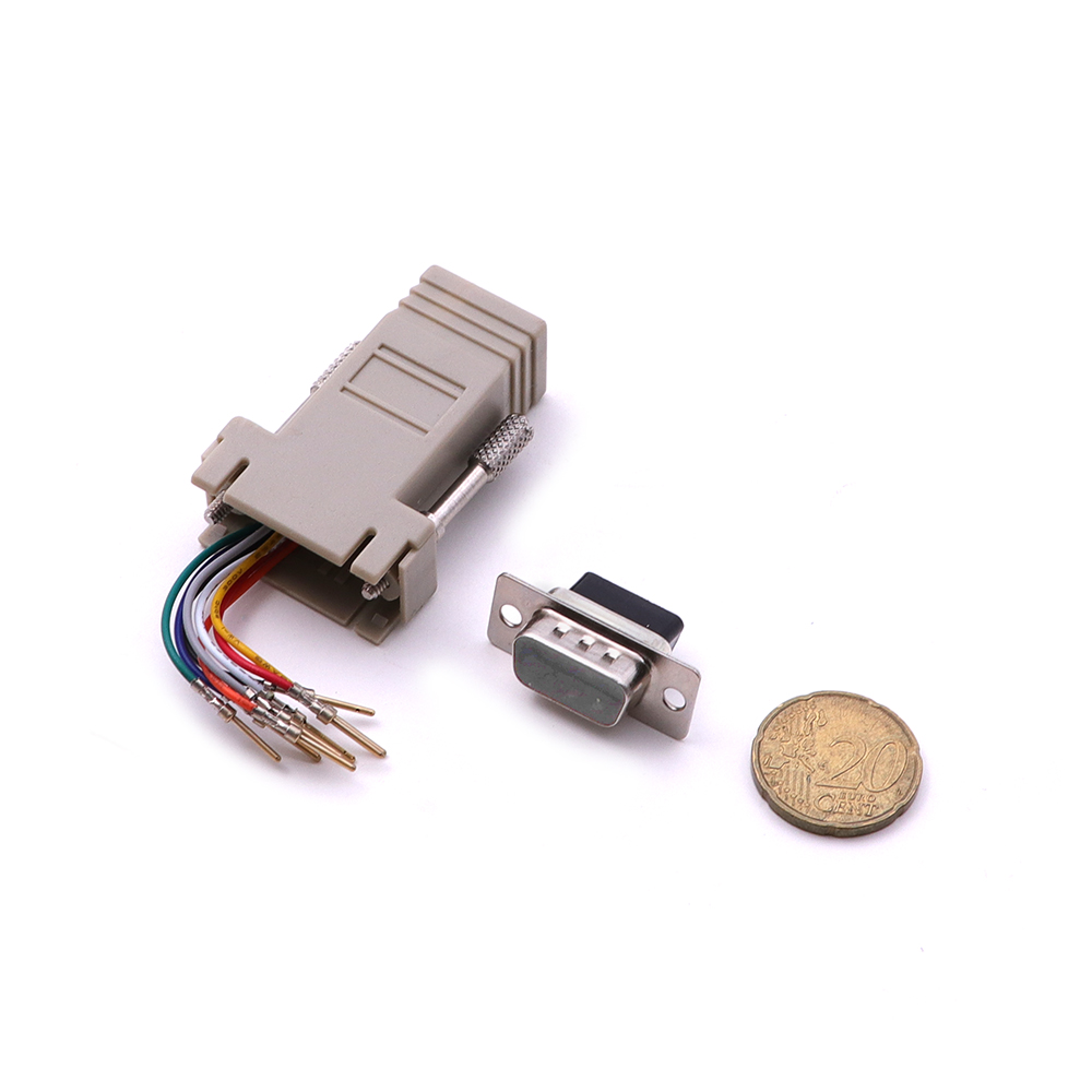 Data Cable Adapter | DB9 Male - RJ45 Female