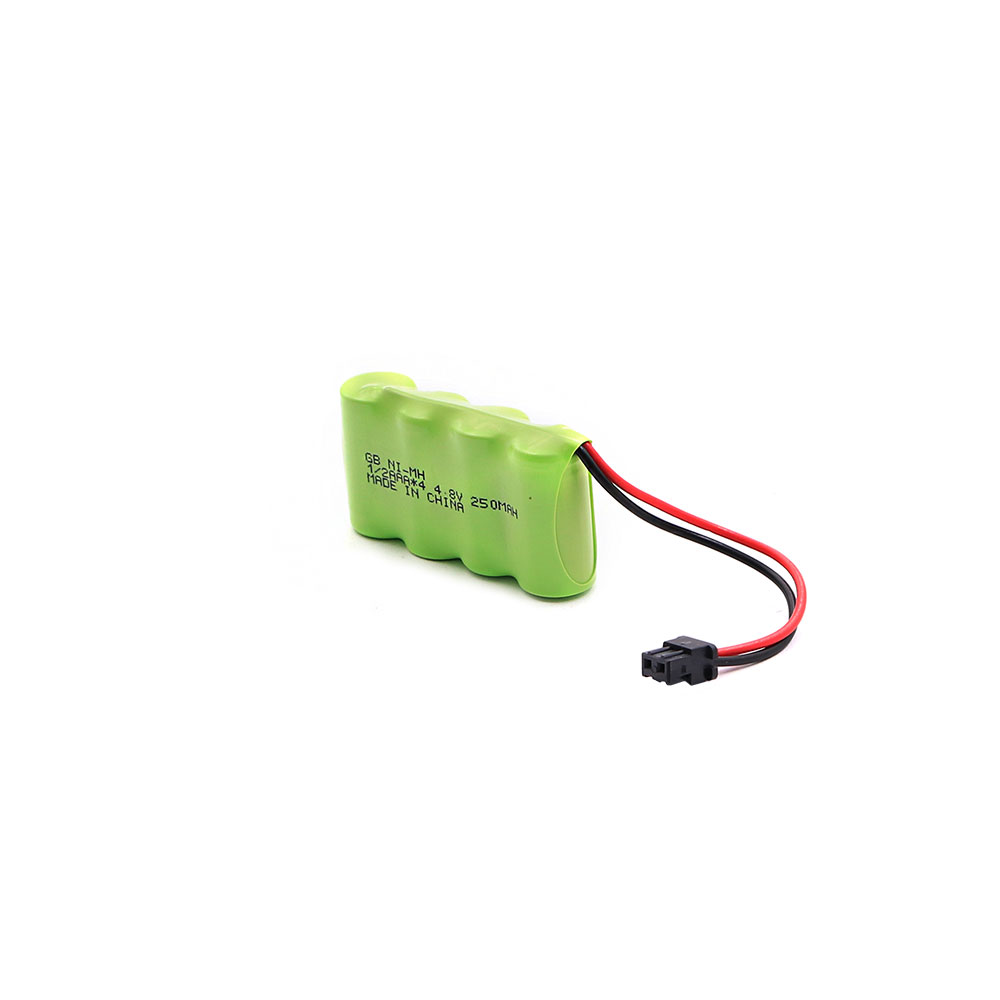 Nickel Metal Hydride Battery | Ni-MH Rechargeable | 1/2AAAx4 Pack | 4.8V 150mA | GB