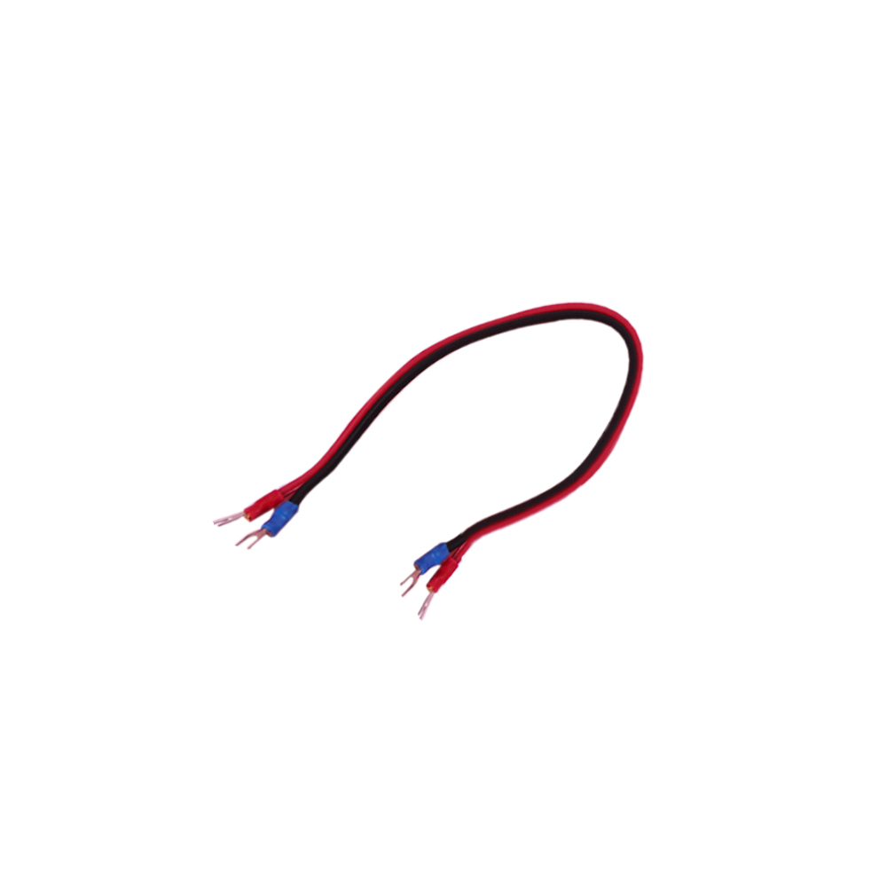 Cable Lugs Insulated | Fork | Closed End Wire | 0.40M | Black & Red