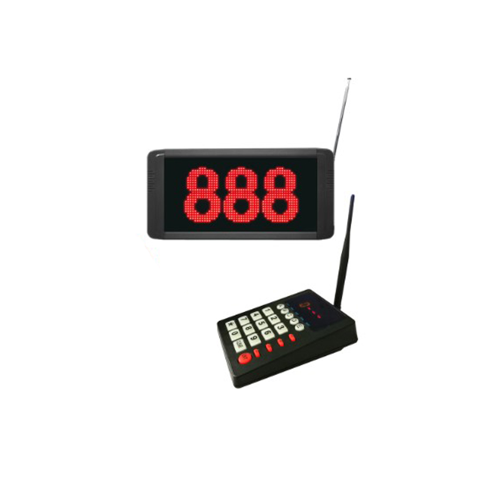 QMstand | Display | 3x Digits | Red | Full Keyboard | Wireless