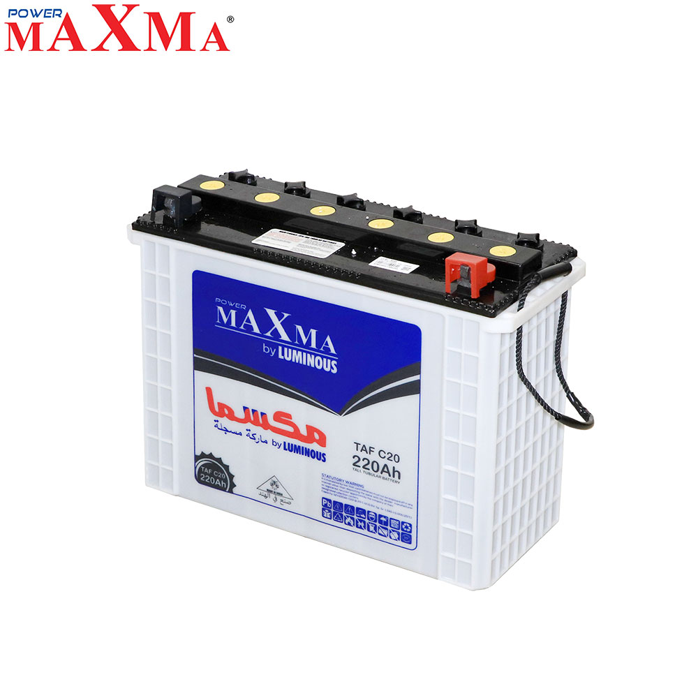 Acid Battery | 12V 220Ah | Tubular | Maxma