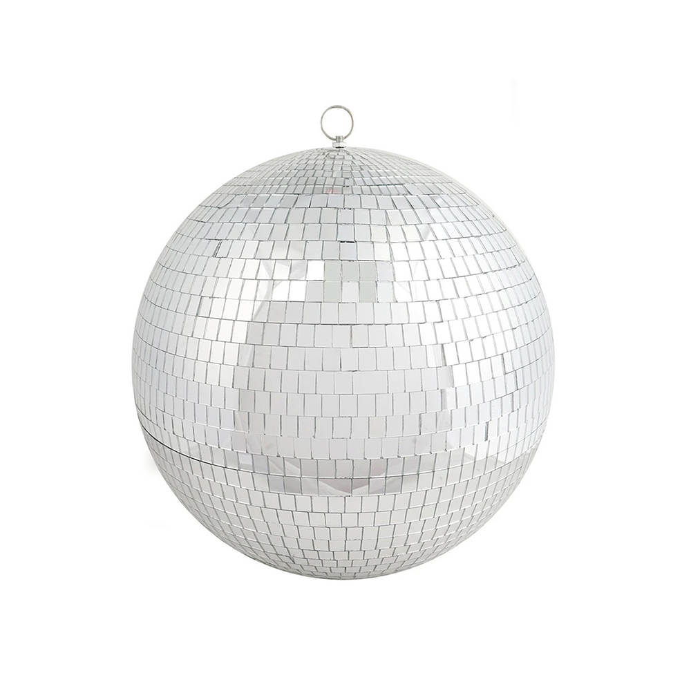 Disco Light Ball Reflection | 16" | Silver