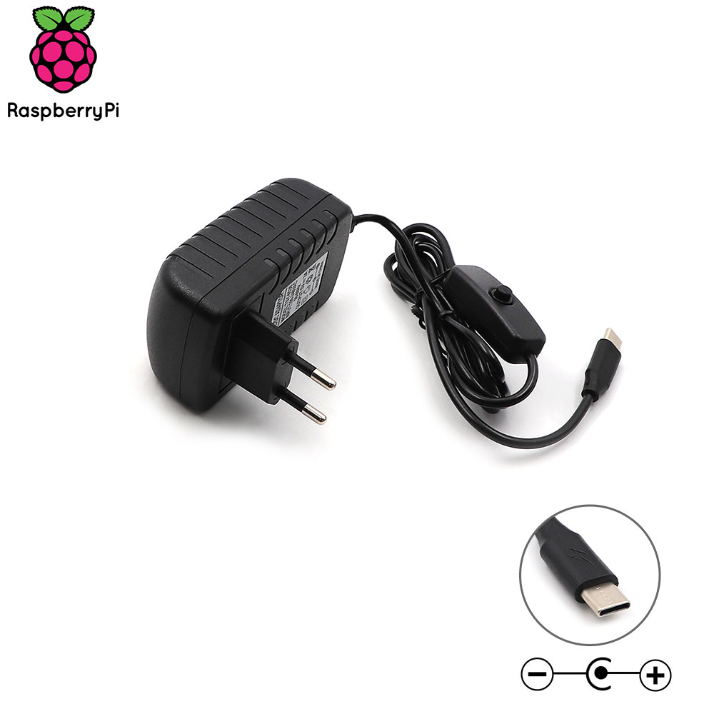 Raspberry Pi Accessory | Power Adapter | 5V 3A | Type-C