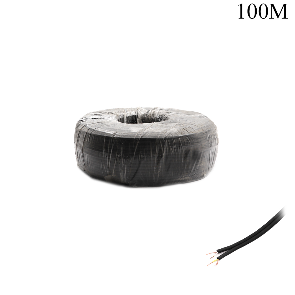 Audio Cable | Microphone Stereo 2x3.8mm | Black | 100M