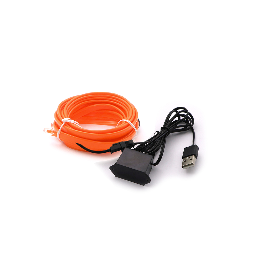 Car Decorative Light | EL Wire | 3m | Orange