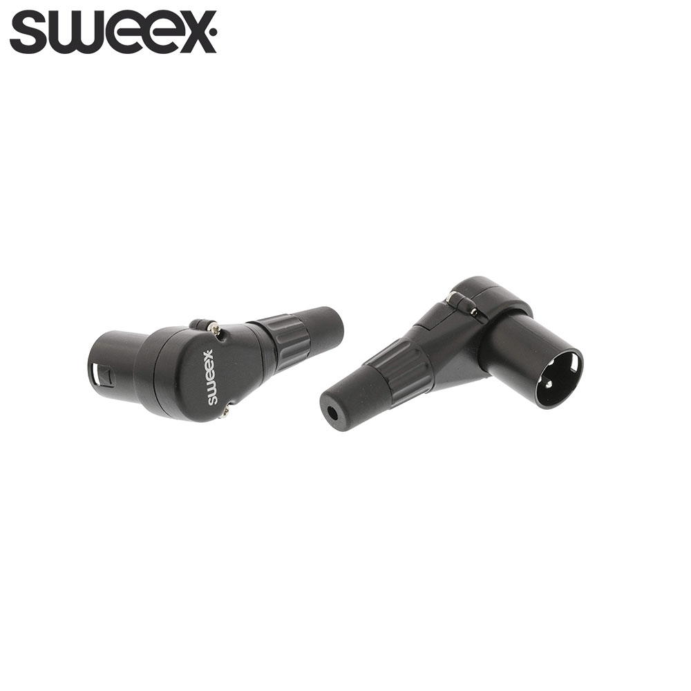 Audio Connector | XLR 3-Pin Male 90 Degree | Cable Mount | Sweex