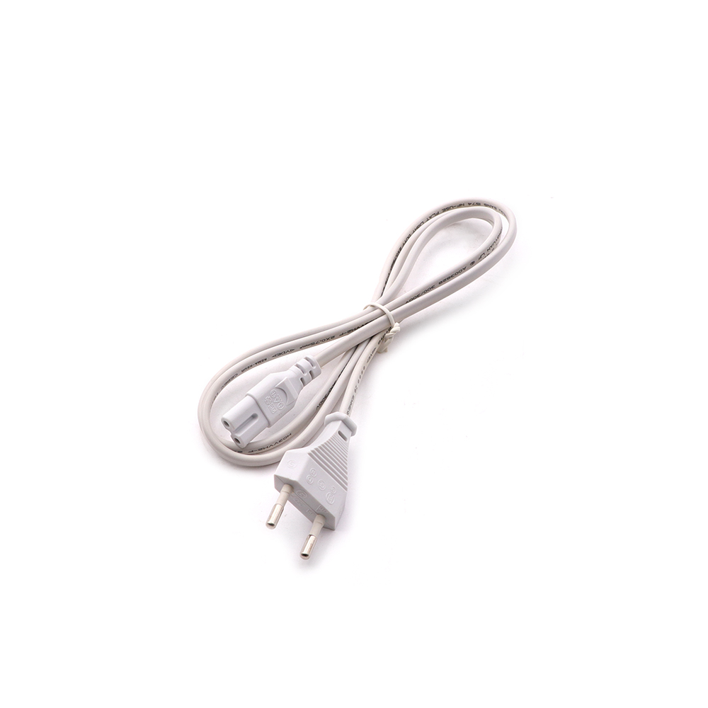 Power Cable | EU Plug - 2-Prong | 2x0.75mm | White | 1.5M