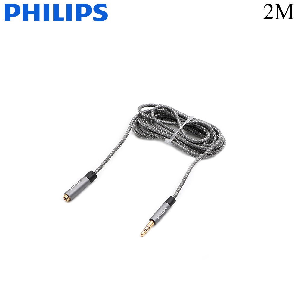 Audio Cable | Jack Stereo 3.5mm | Male - Female | 2M | Philips