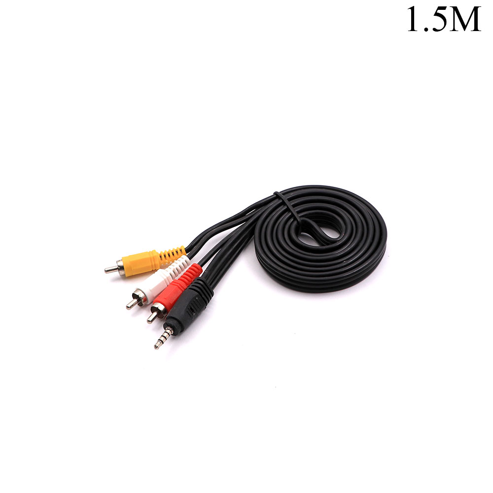 Audio Video Cable | Jack Stereo Male 3.5mm - 3x RCA Male | 1.5M