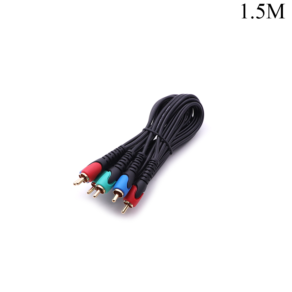 Audio Video Cable | 3x RCA | Male - Male | Gold | 1.5M 