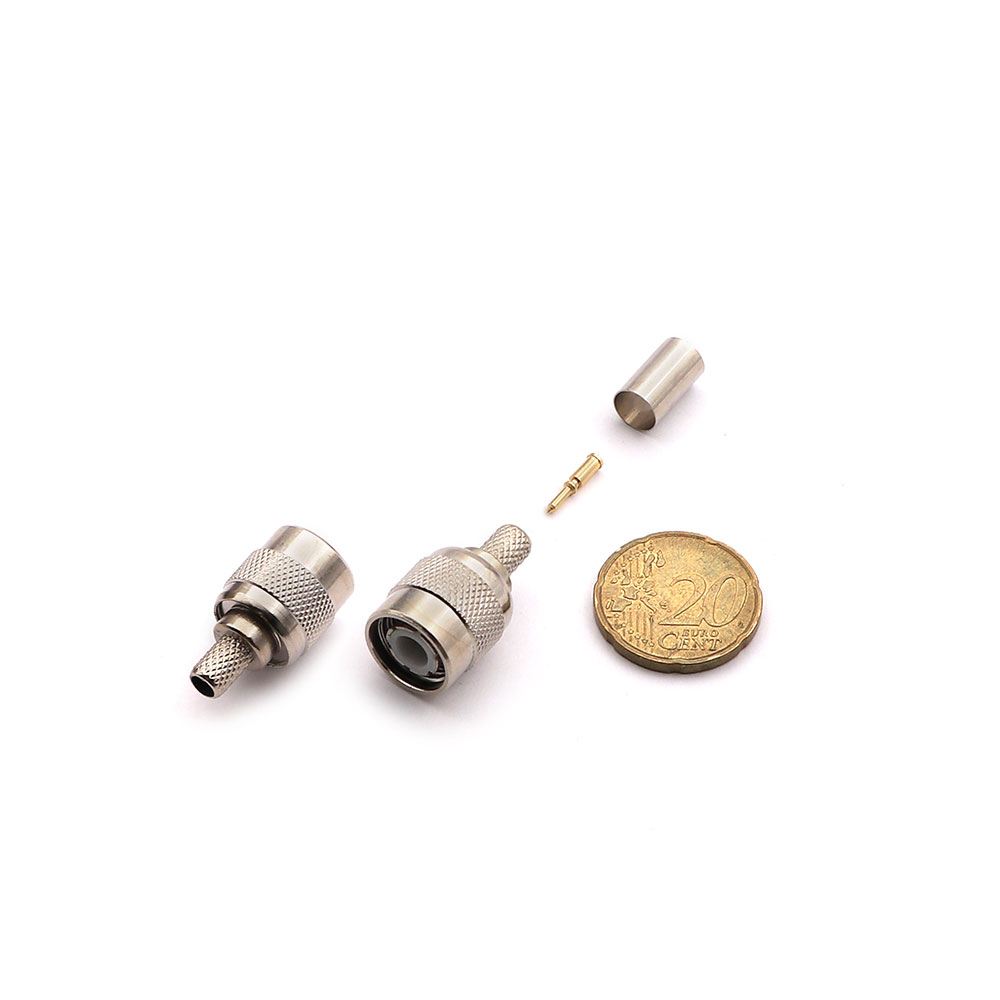 Coaxial Connector | TNC Male | RG-59 | Cable Mount | Crimping