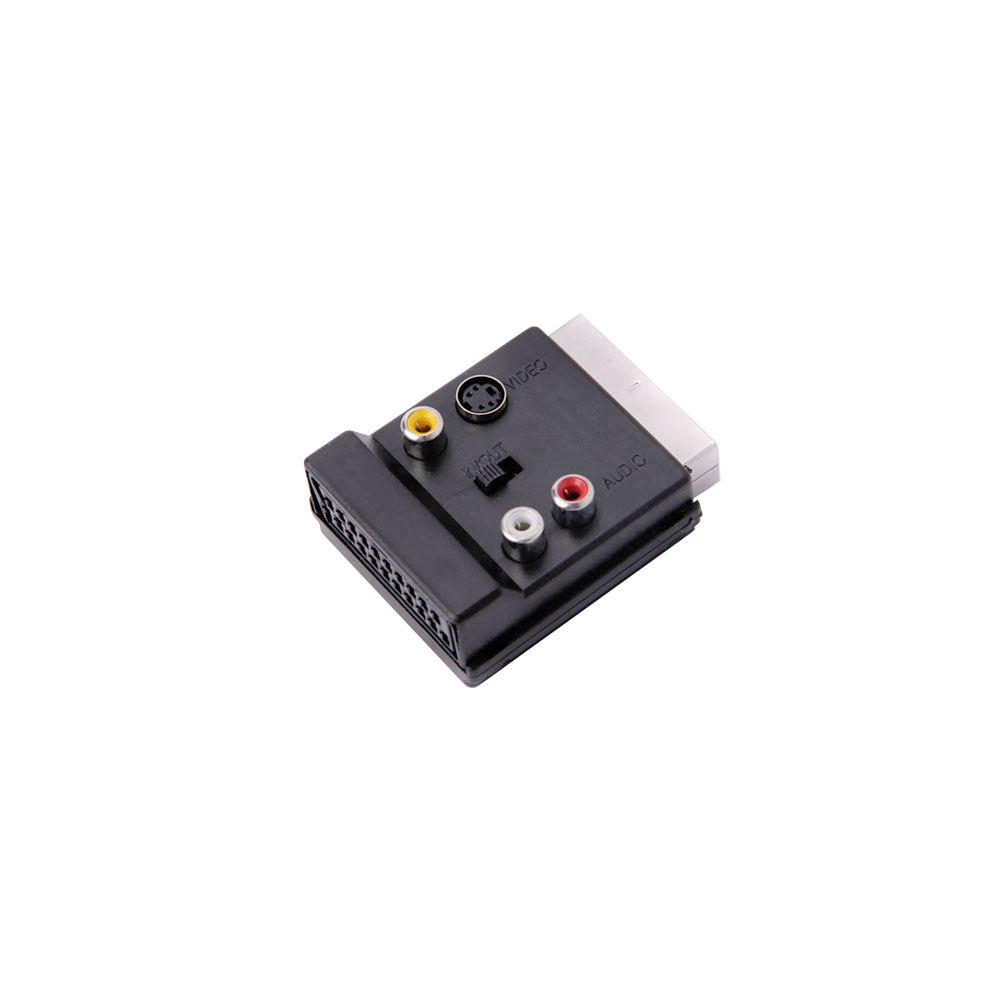 Audio Video Adapter | Scart Male - Female & 3x RCA Female & S-Video