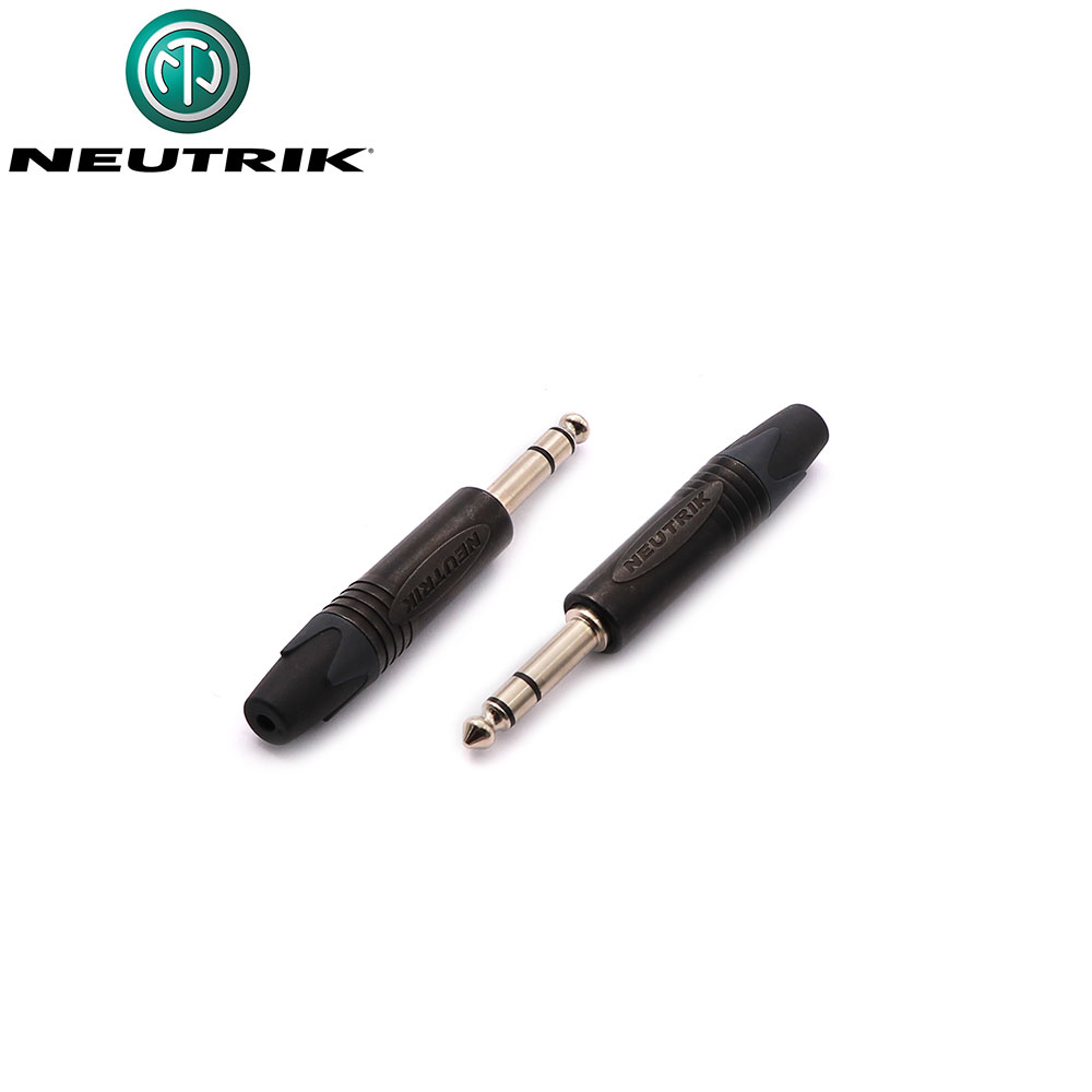 Audio Connector | Jack Stereo Male 6.3mm | Cable Mount | Neutrik | Black