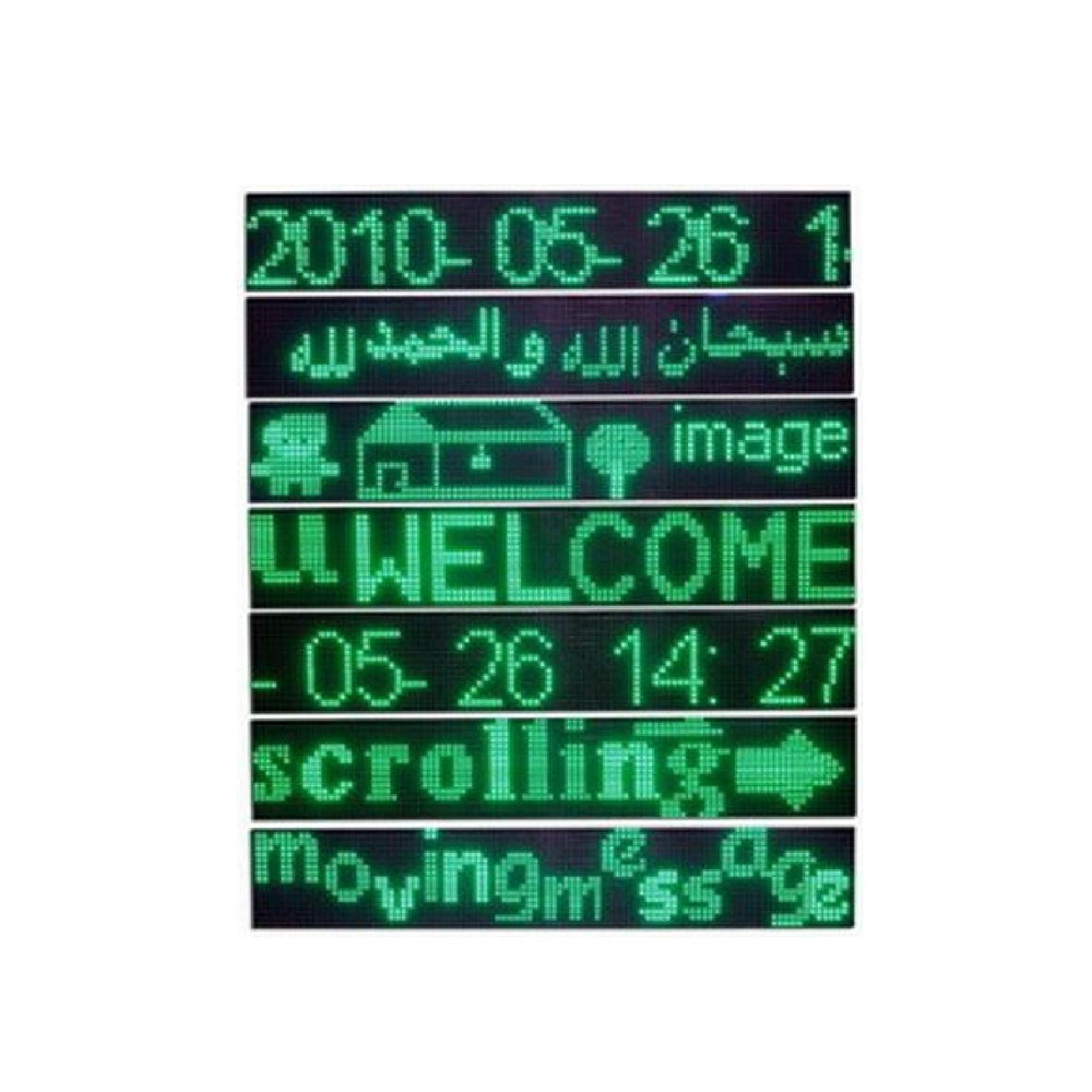 Message Display LED | 1Line | 2M | Green | P20 | IP65