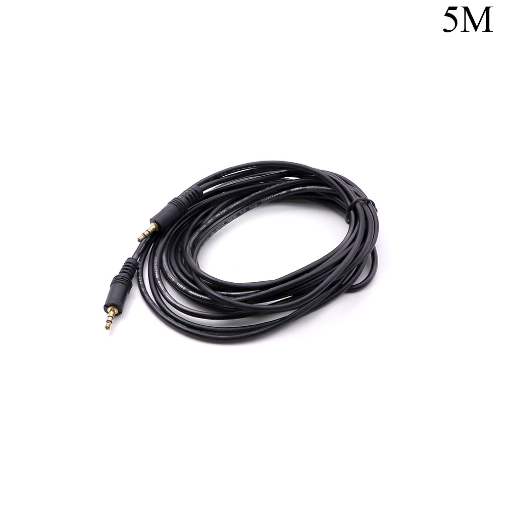 Audio Cable | Jack Stereo 3.5mm | Male - Male | Gold | 5M