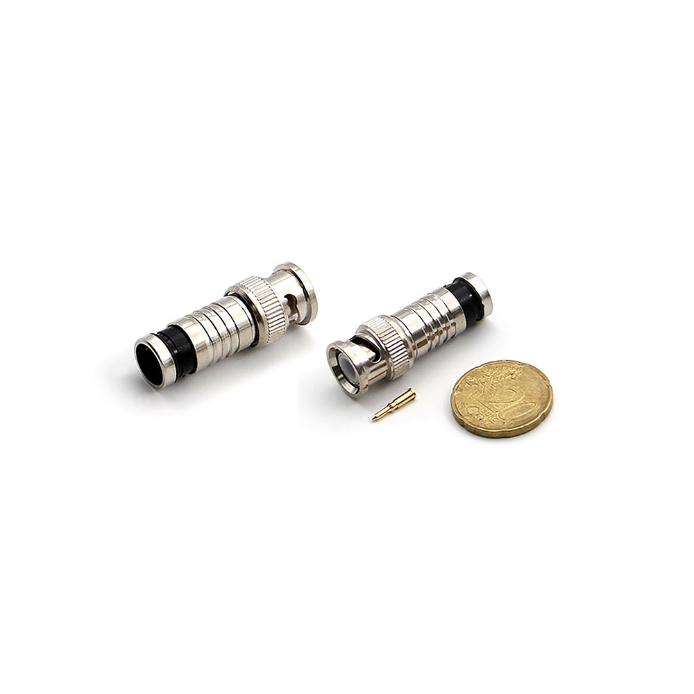 Coaxial Connector | BNC Male | RG-6 | Cable Mount | Compression