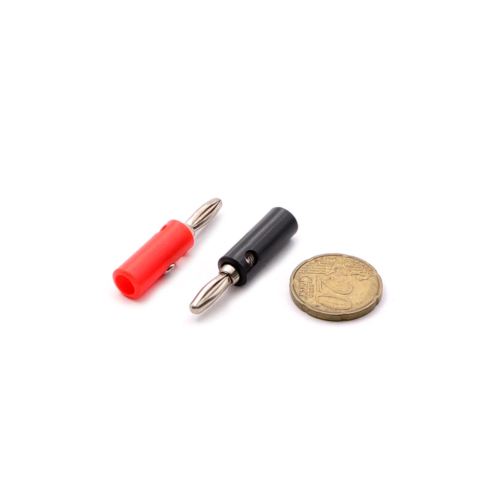 Terminal Plug | Banana Male | 4mm | Red & Black