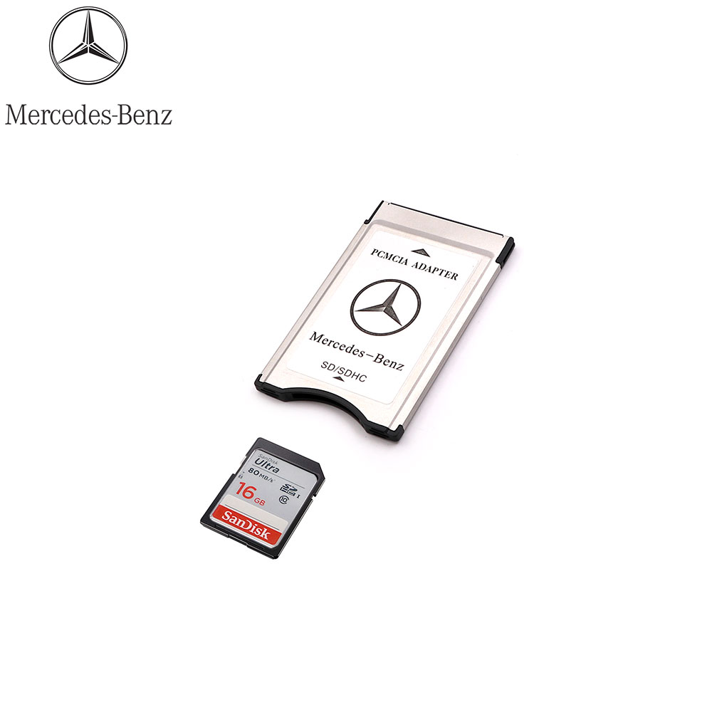 Memory Card Adapter | PCMCIA - SD | Mercedes-Benz | 16gb SD Card