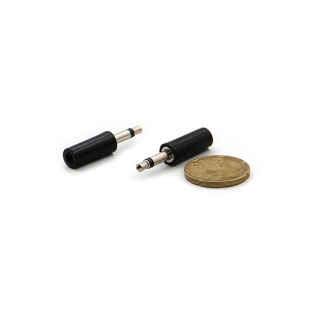 Audio Connector | Jack Mono Male 3.5mm | Cable Mount | Bakelite