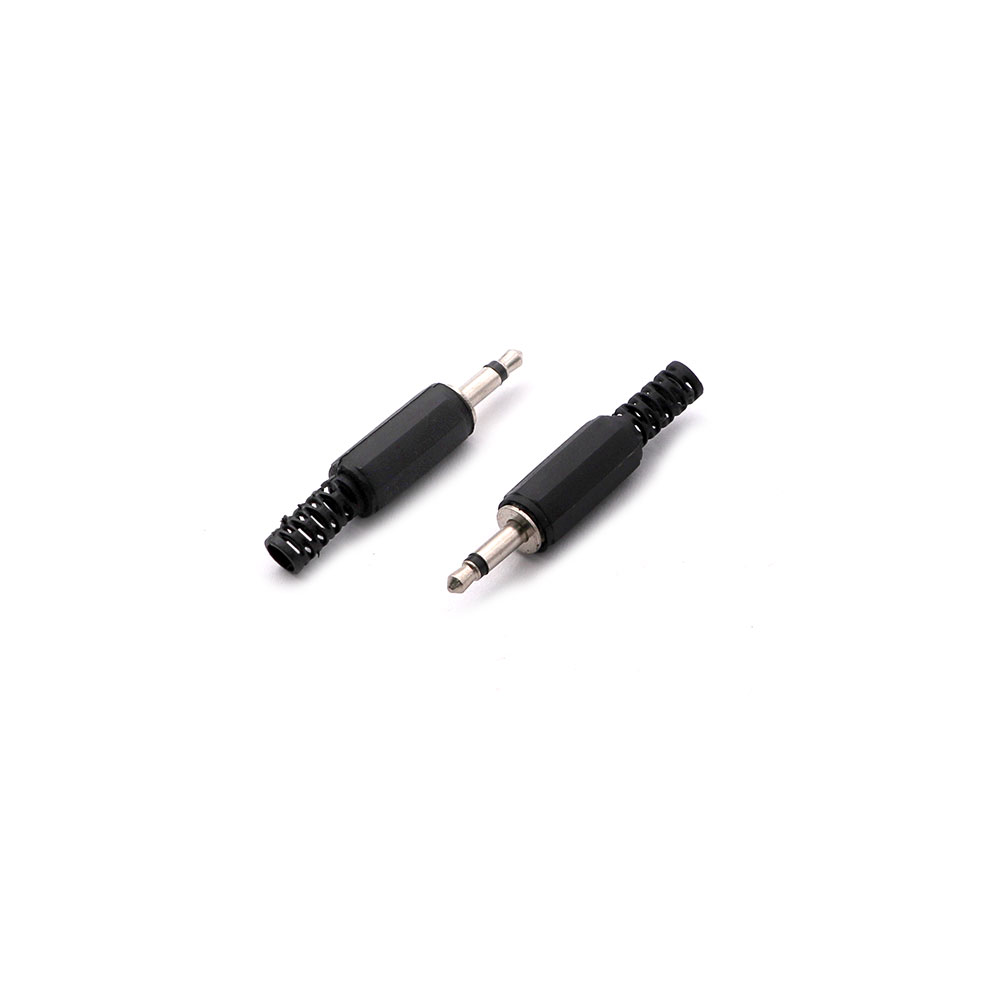 Audio Connector | Jack Mono Male 3.5mm | Cable Mount | Plastic