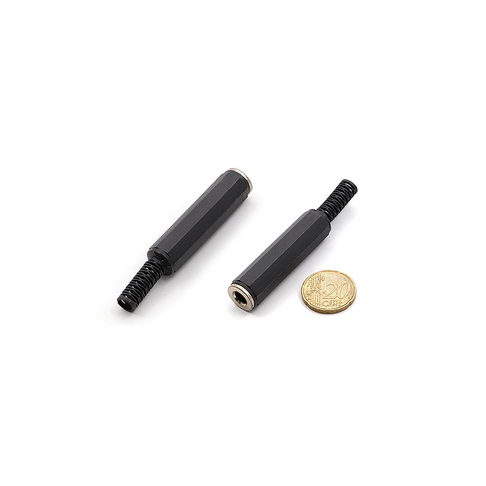 Audio Connector | Jack Mono Female 6.3mm | Cable Mount | Plastic