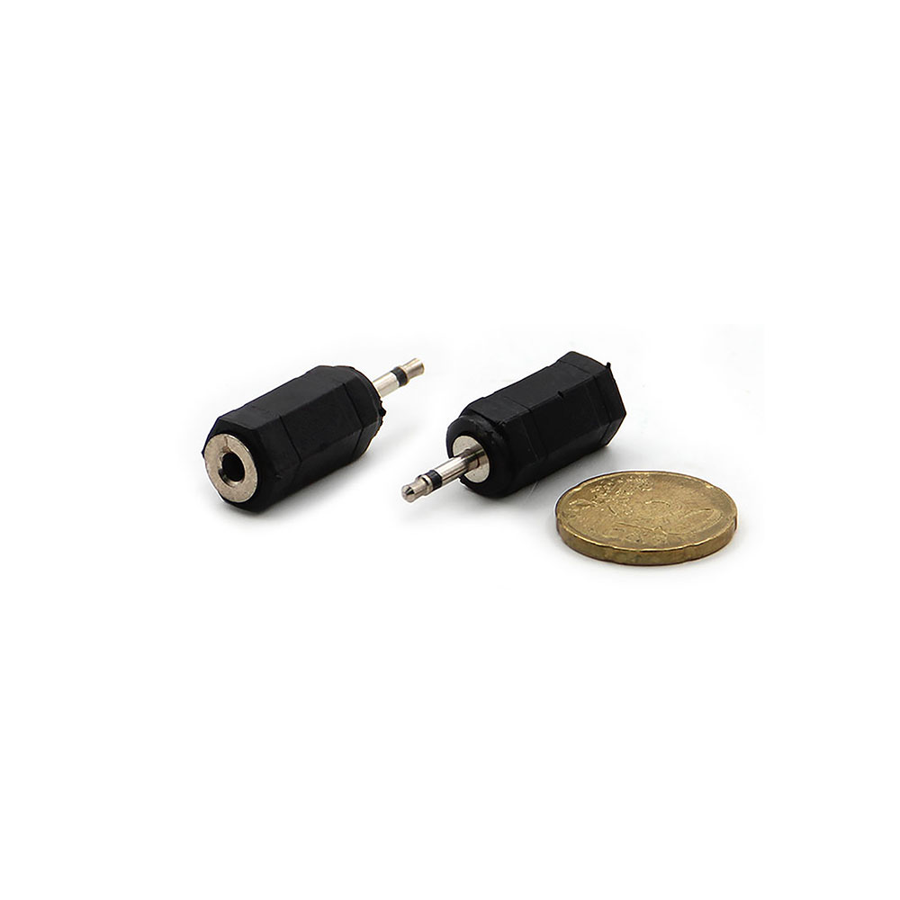 Audio Adapter | Jack Mono | Male 2.5mm - Female 3.5mm | Nickel