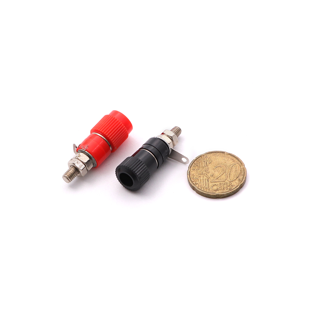 Terminal Plug | Binding Post | 4mm | Female | 12mm | Chassis Mount