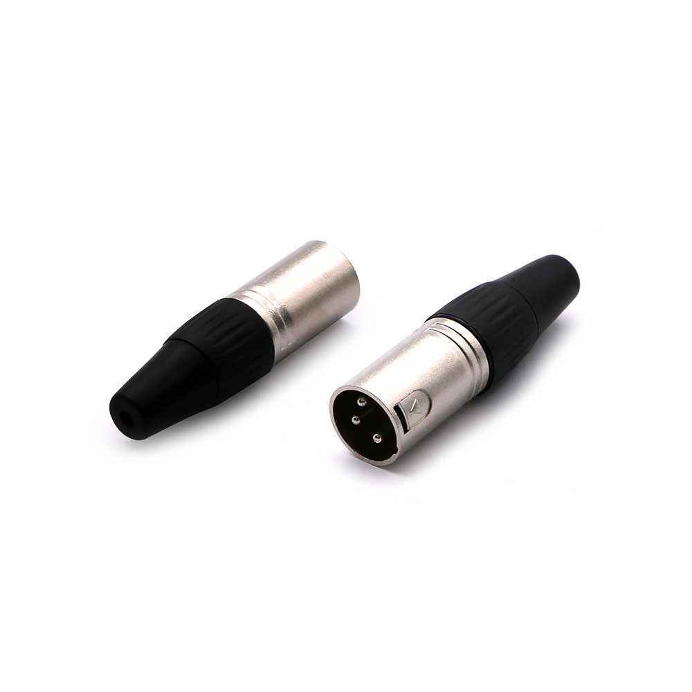 Audio Connector | XLR 3-Pin Male | Plastic | Cable Mount