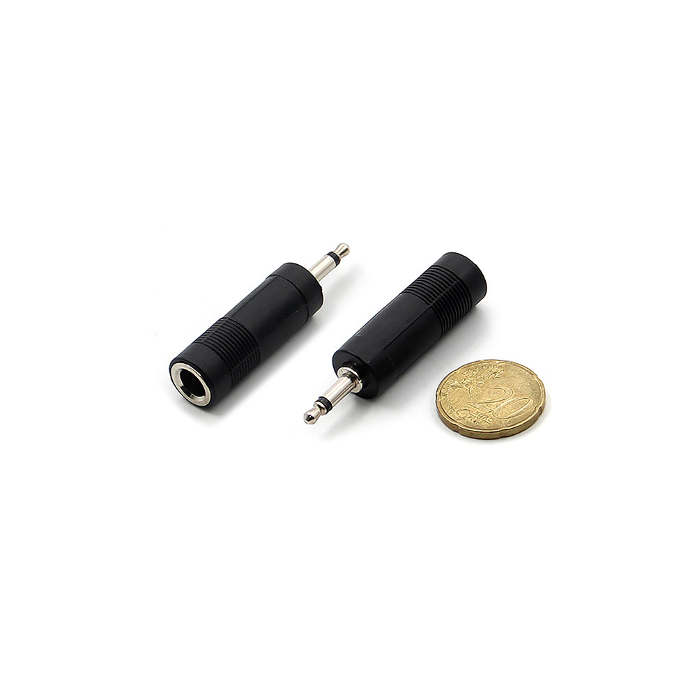 Audio Adapter | Jack Mono | Female 6.3mm - Male 3.5mm | Plastic