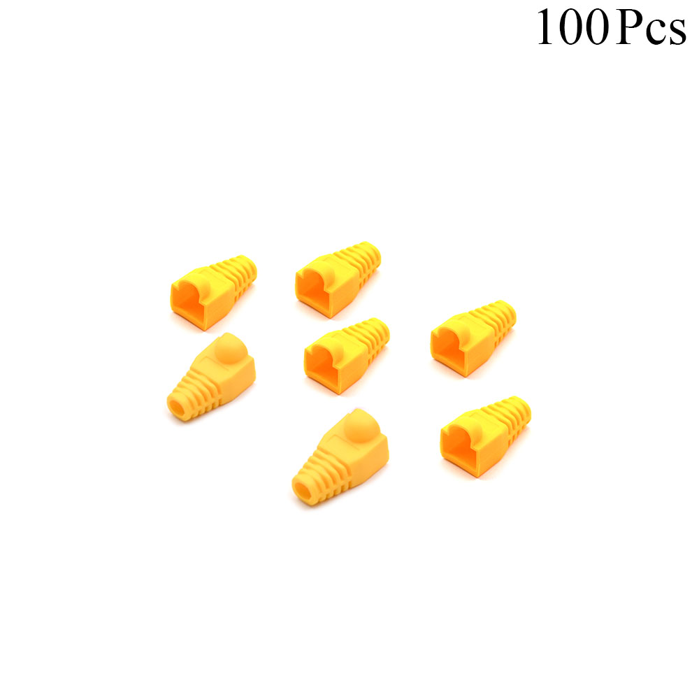 Network Plug | RJ45 Cover | Yellow | 100pcs