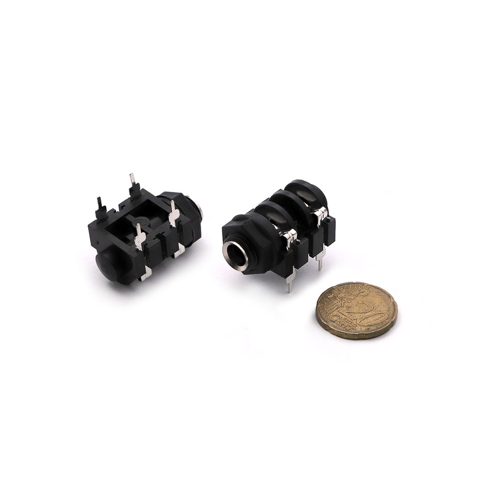 Audio Socket | Jack Stereo Female 6.3mm | 4-Pin | Cassis & PCB