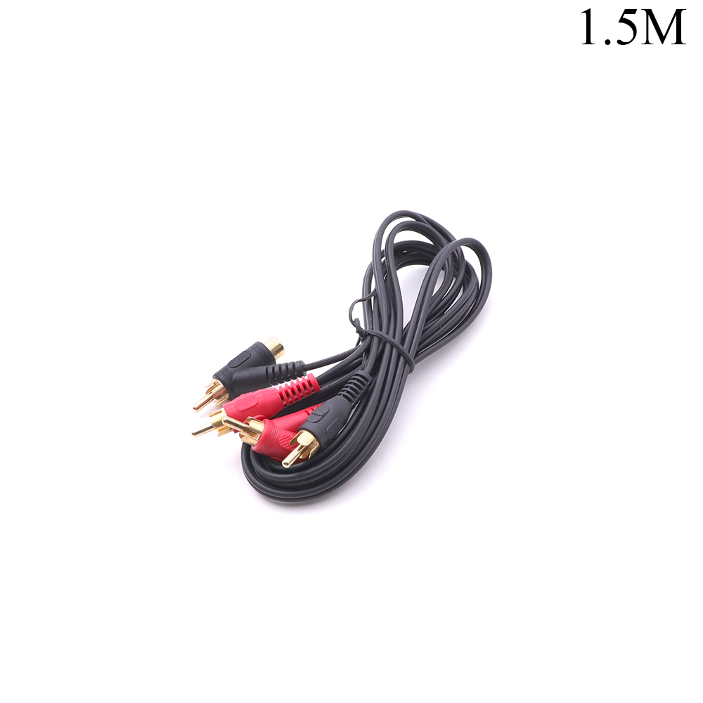 Audio Cable | 2x RCA | Male - Male Splitter | Gold | 1.5M 