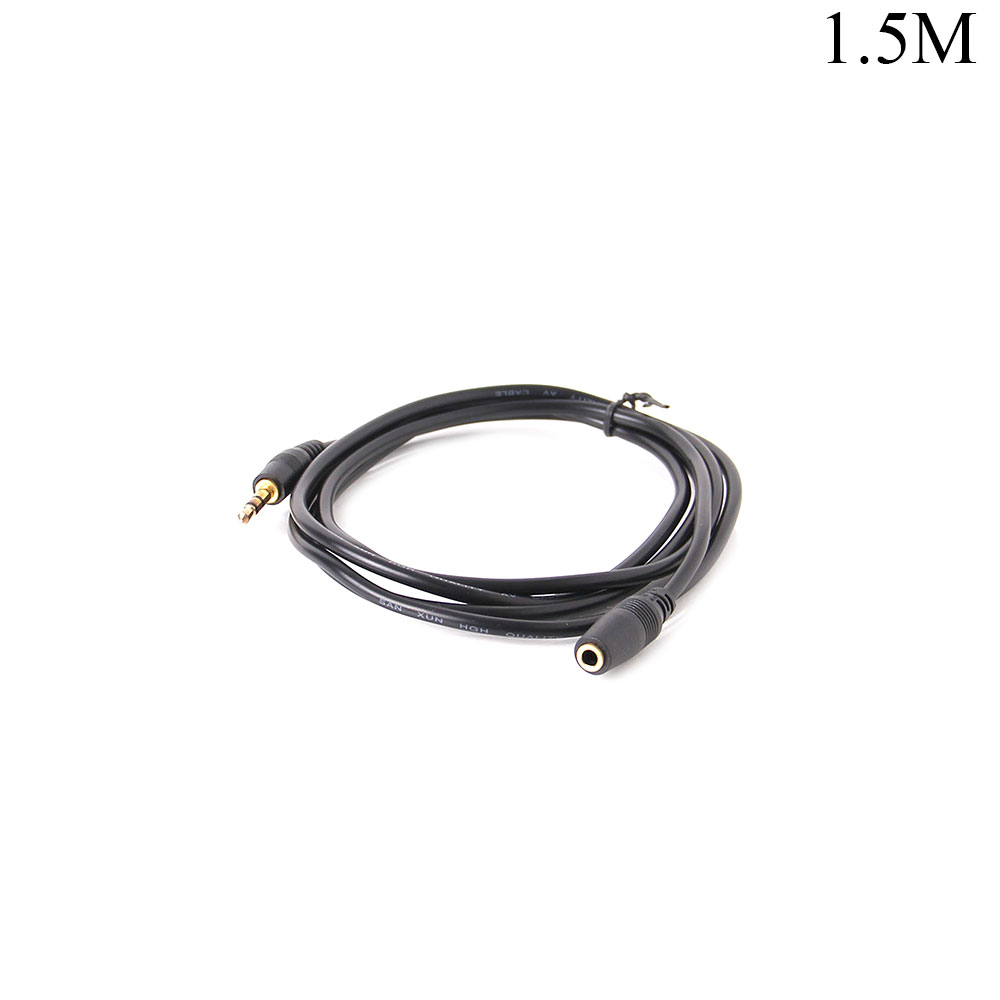 Audio Cable | Jack Stereo 3.5mm | Male - Female | Gold | 1.5M 