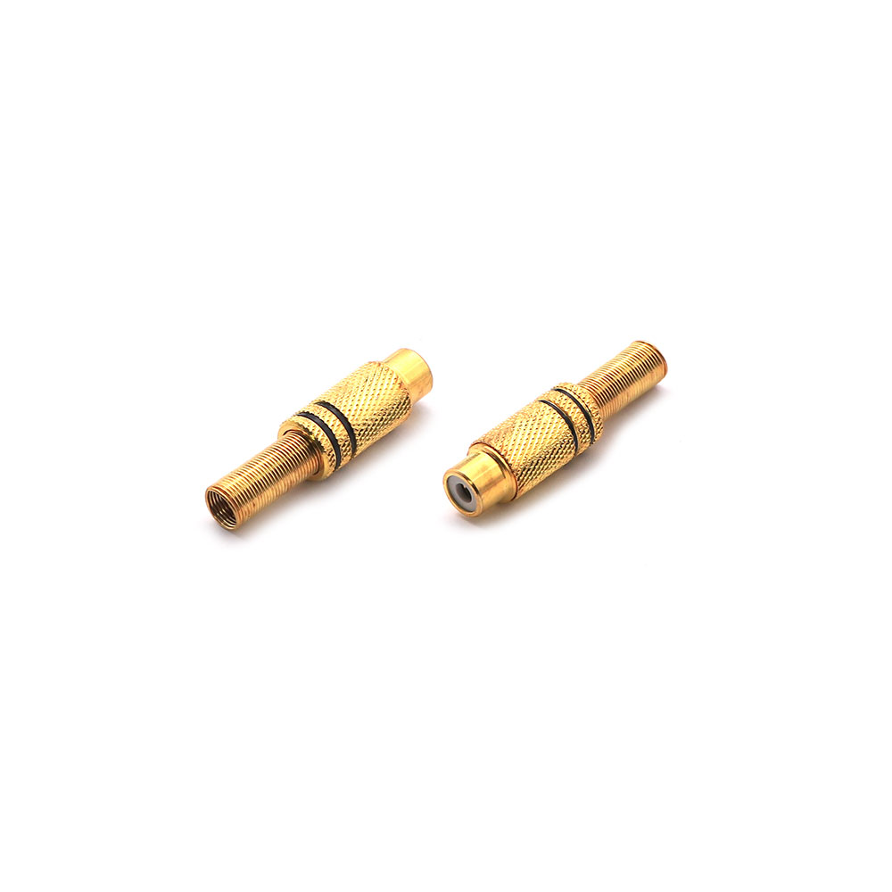 Audio Video Connector | RCA Female | Cable Mount | Gold | LQ