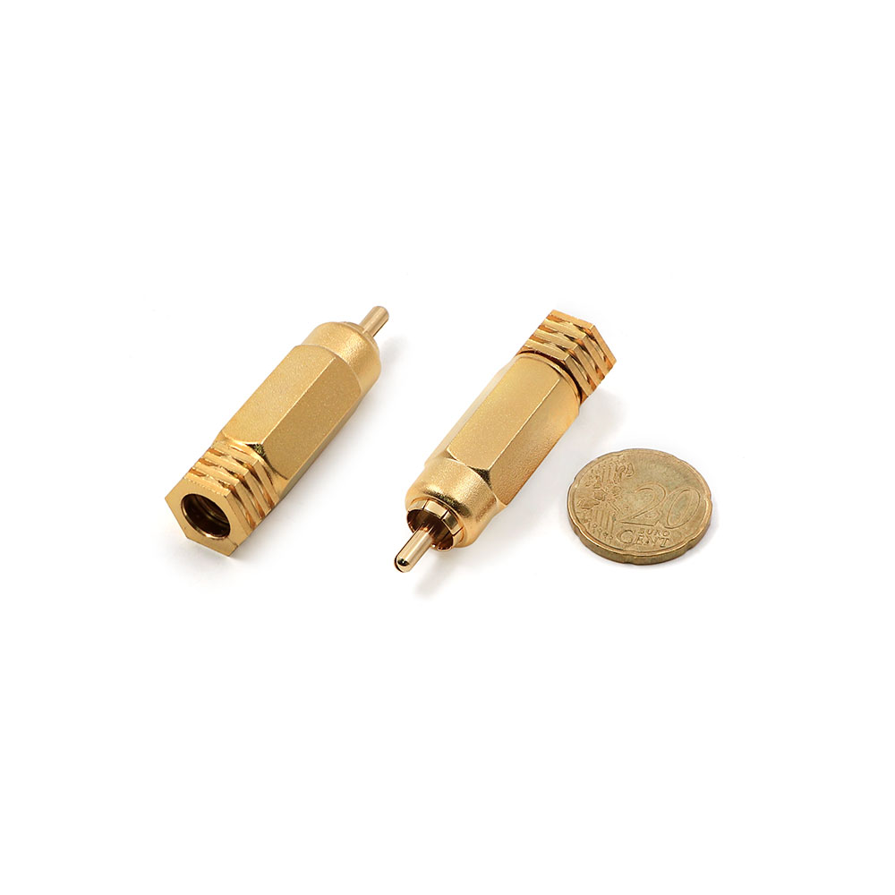 Audio Video Connector | RCA Male | Cable Mount | Pure Copper