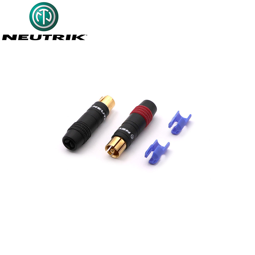 Audio Connector | RCA Male | Metal | Gold | Neutrik