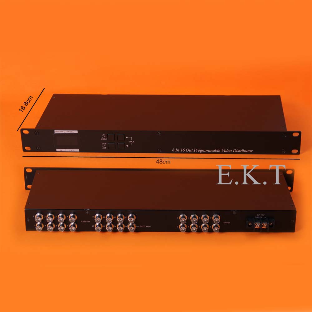 Audio Video | Splitter | 8x BNC - 16x | 1U | Rack Panel 