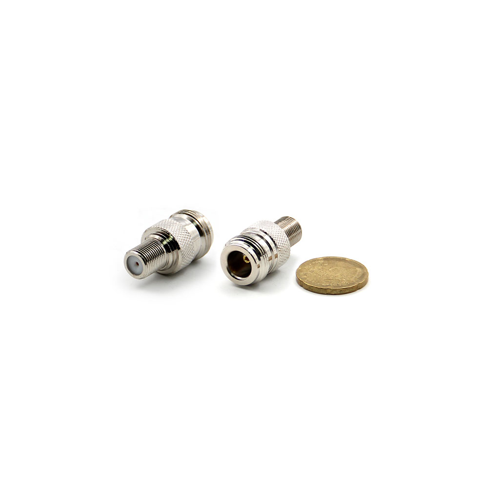 Coaxial Adapter | N-Type Female - F-Type Female