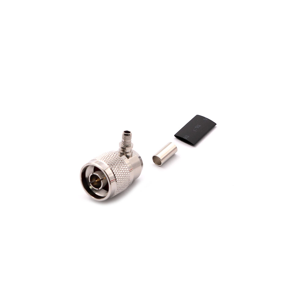 Coaxial Connector | N-Type Male | RG-58 | Cable Mount | 90D