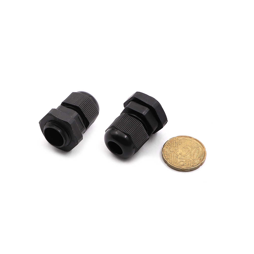 Plastic Cable Connector| PG9 | Waterproof | 3~8mm | Black