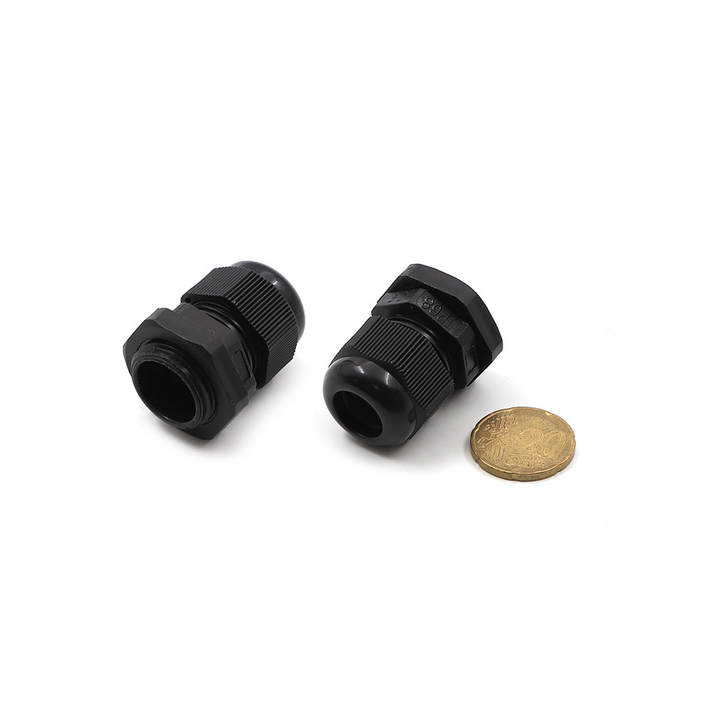 Plastic Cable Connector| PG13.5 | Waterproof | 5~12.5mm | Black