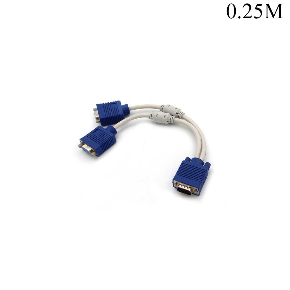 Data Cable | VGA Male - 2x VGA Female | 0.25M