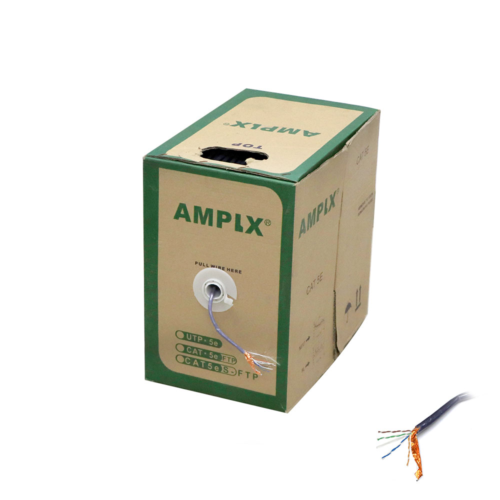 Network Cable | CAT5e | FUTP | 0.5mm | Roll 305M | AMPLX