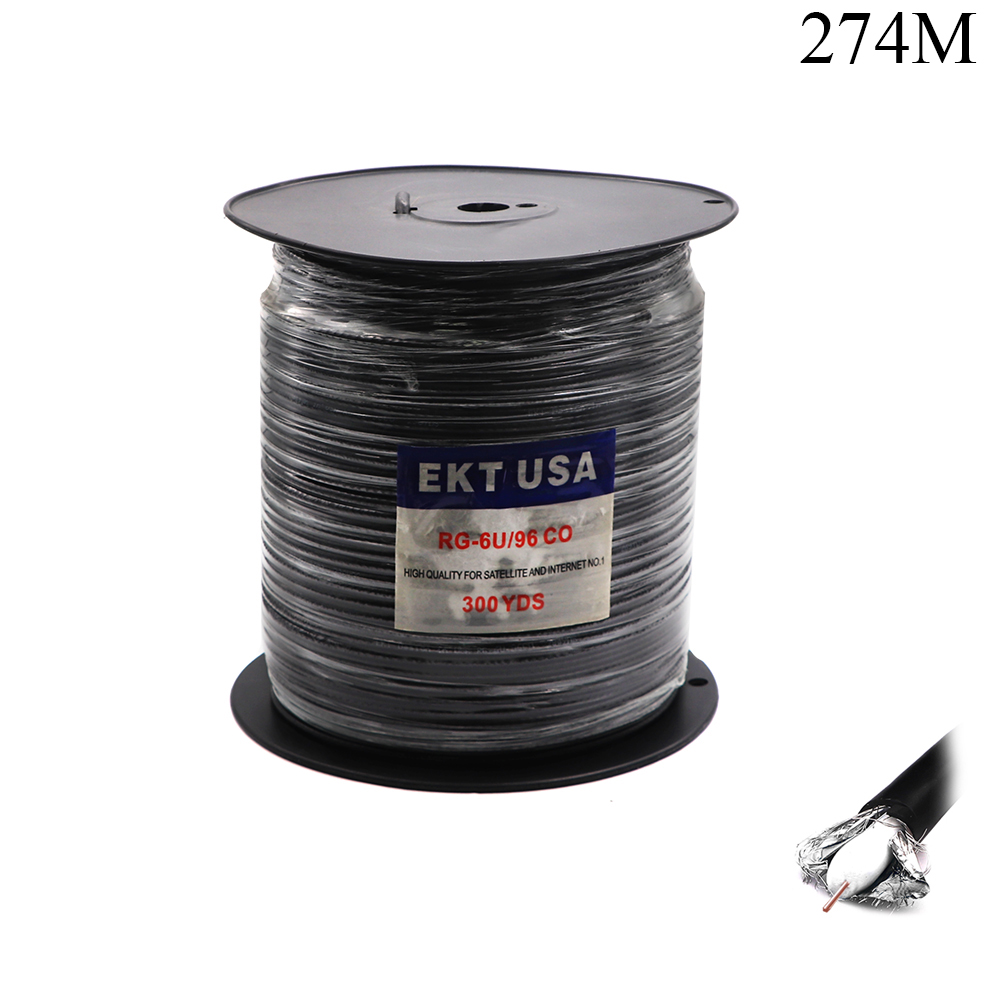 Coaxial Cable | RG-6 | 75 Ohm | 96 Wires Copper | 274M