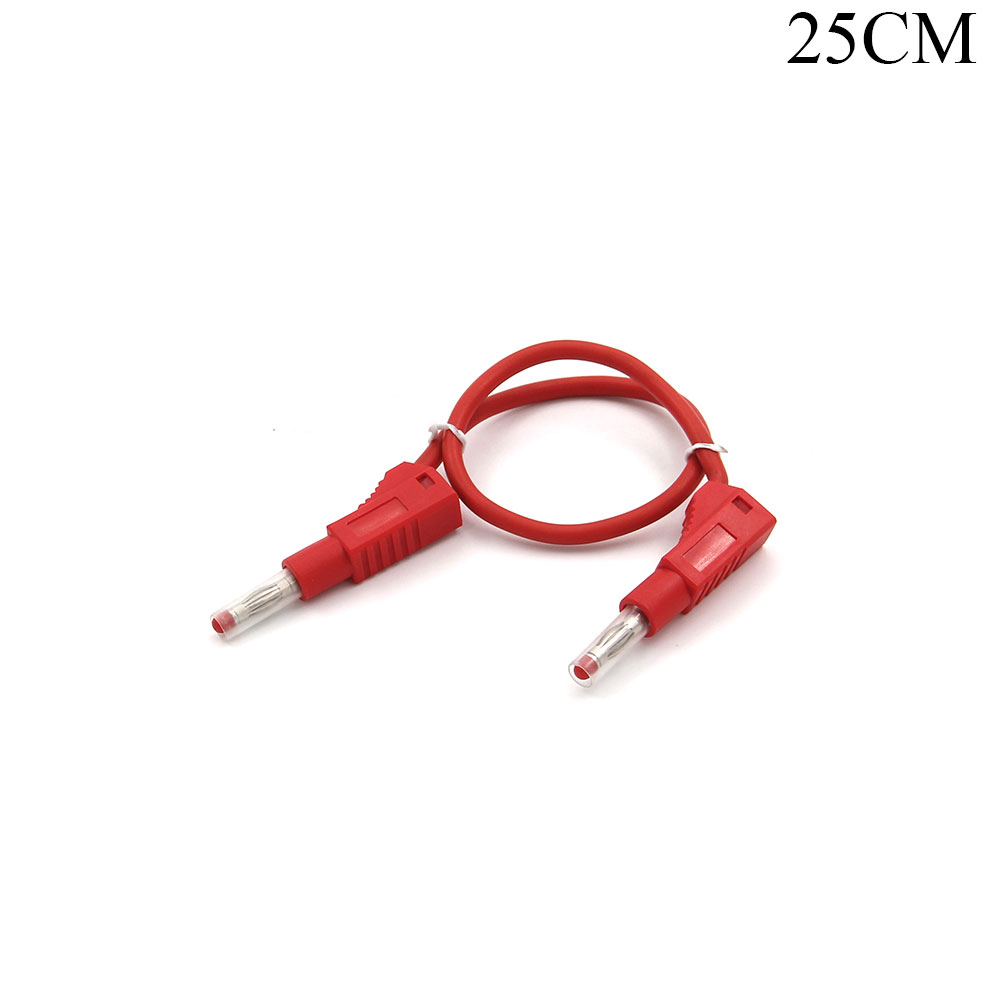 Test Cable | Banana Male | 4mm | Red | Isolated | 0.25M