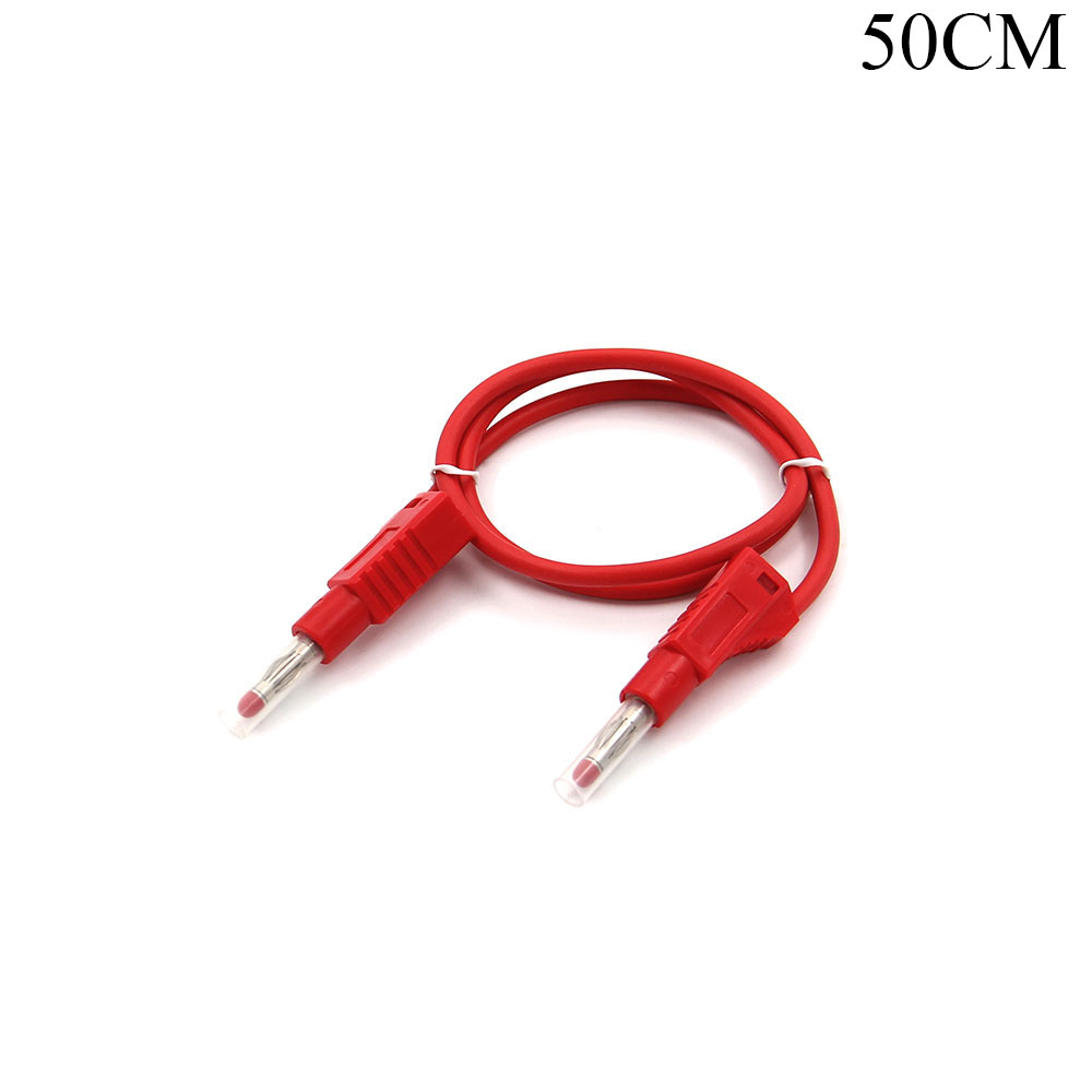 Test Cable | Banana Male | 4mm | Red | Isolated | 0.5M