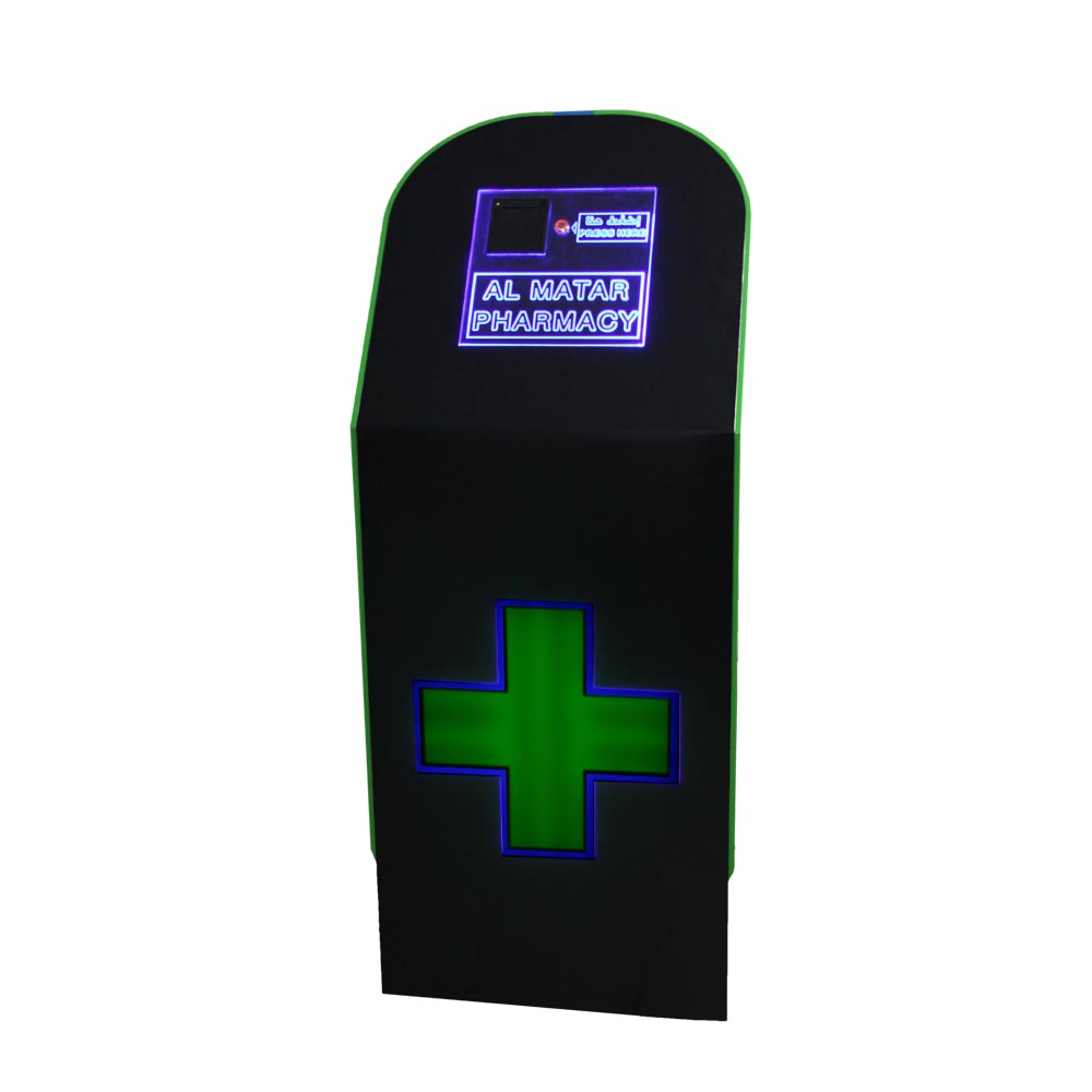 QMdeluxe | Kiosk | Metal | 5x Displays & 5x keyboard | RJ45 | 100x50cm