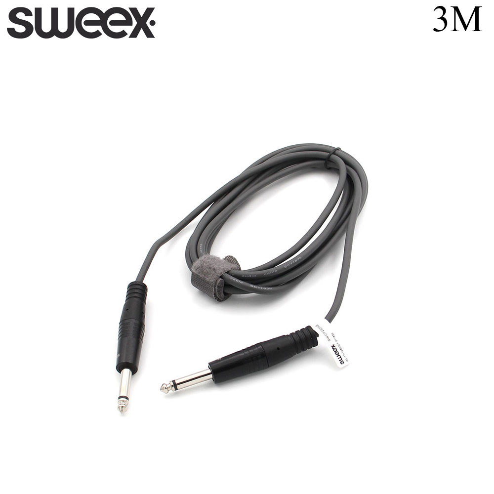 Audio Cable | Jack Mono 6.3mm | Male - Male | 3M | Sweex