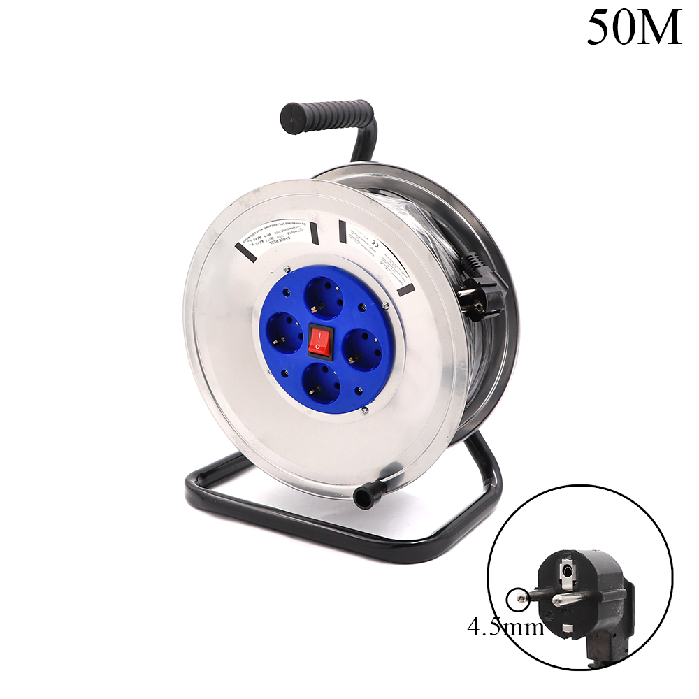 Extension Cord Reel | 4x Outlet EU | 3x1.0mm | 50M